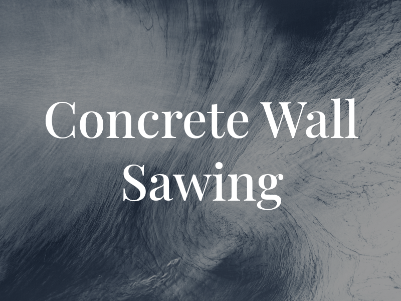 Concrete Wall Sawing Co