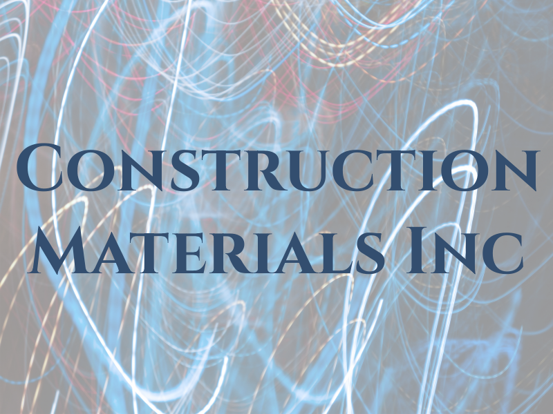 Construction Materials Inc