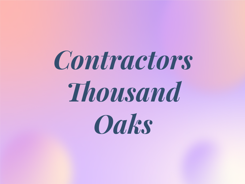 Contractors Thousand Oaks