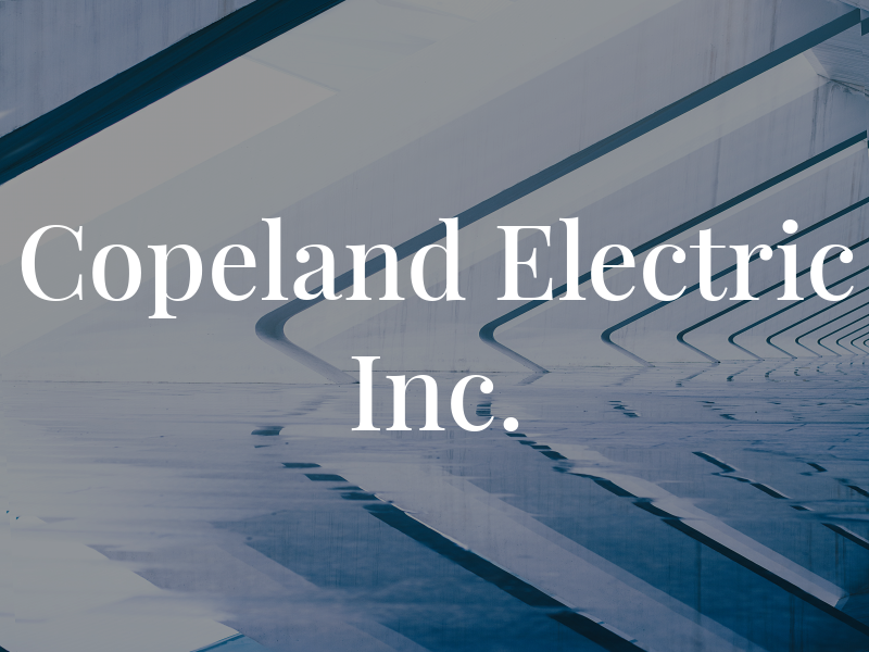 Copeland Electric Inc.