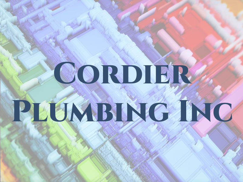 Cordier Plumbing Inc