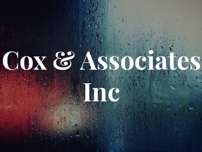 Cox & Associates Inc