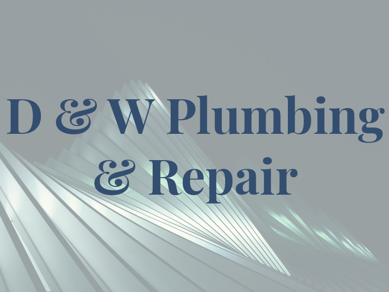 D & W Plumbing & Repair