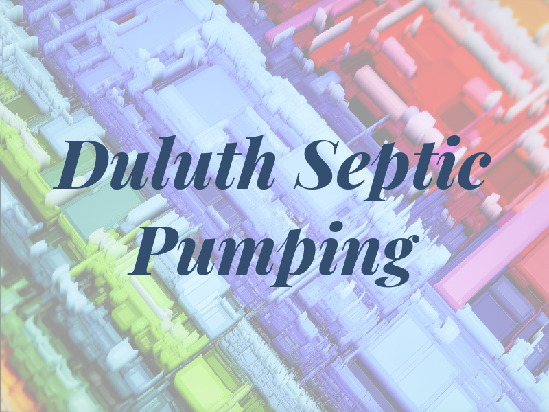 Duluth Septic Pumping
