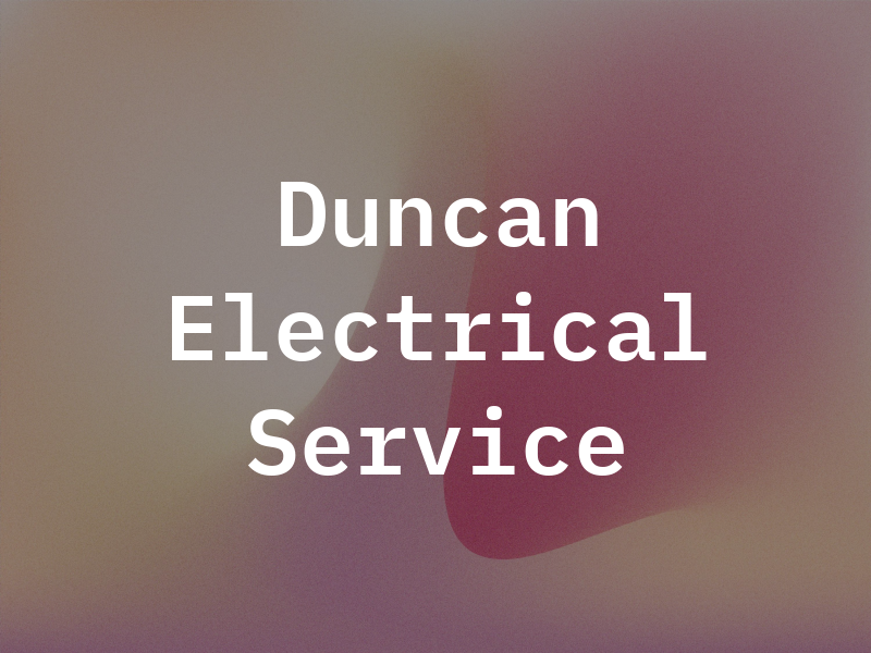 Duncan Electrical Service