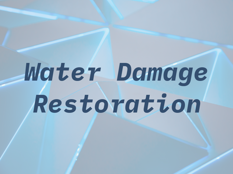 DC Water Damage Restoration