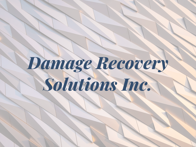 Damage and Recovery Solutions Inc.