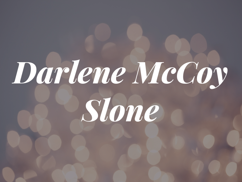 Darlene McCoy Slone