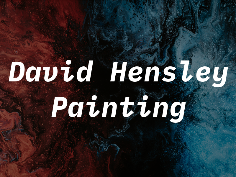 David Hensley Painting