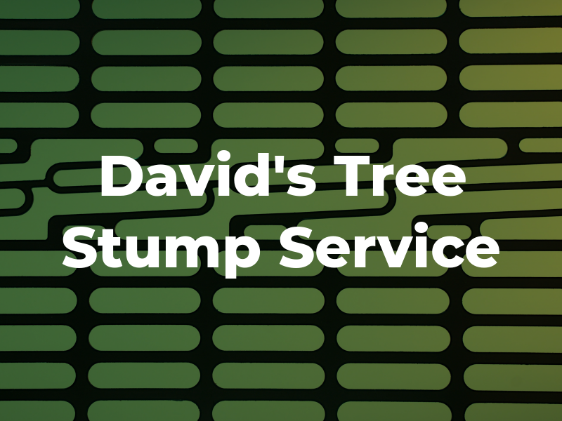 David's Tree and Stump Service