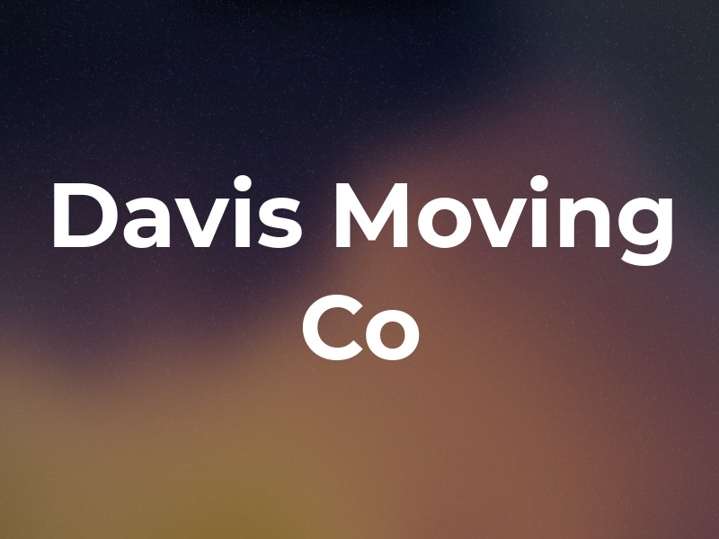 Davis Moving Co