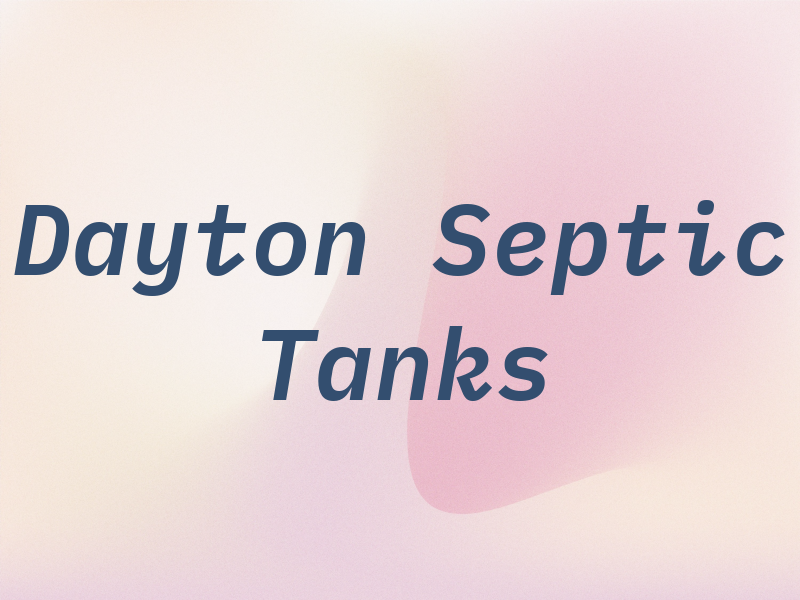 Dayton Septic Tanks