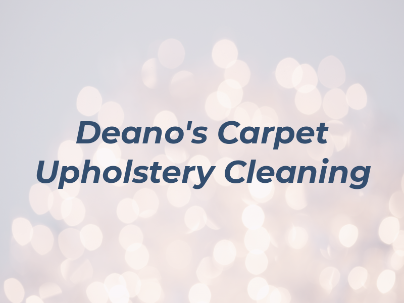 Deano's Carpet and Upholstery Cleaning