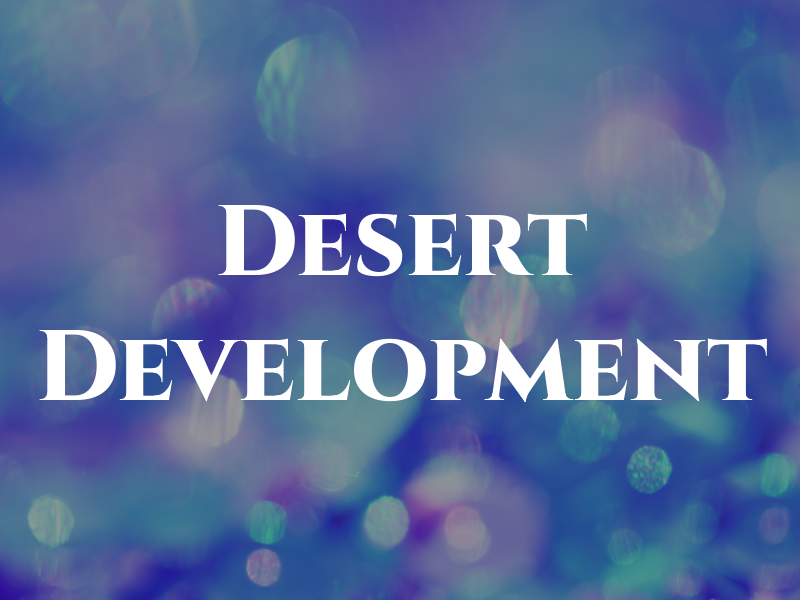 Desert Development