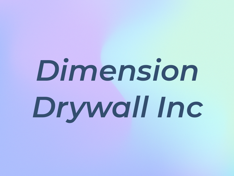 Dimension Drywall Inc