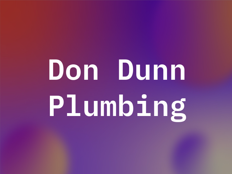 Don Dunn Plumbing
