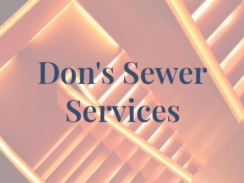 Don's Sewer Services