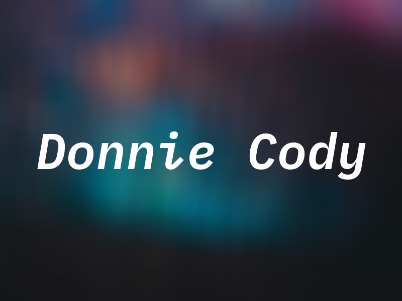 Donnie Cody