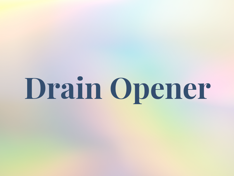Drain Opener