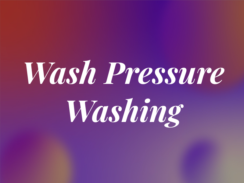 EZ Wash Pressure Washing