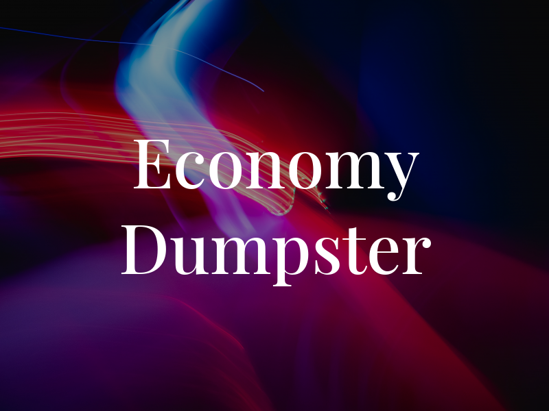 Economy Dumpster