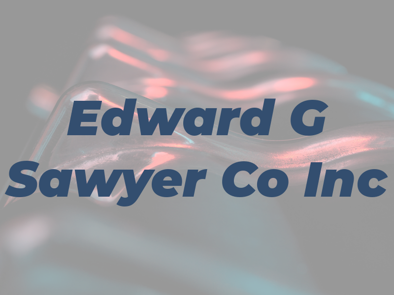 Edward G Sawyer Co Inc