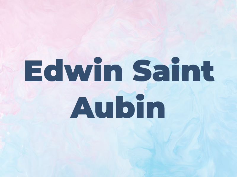 Edwin Saint Aubin