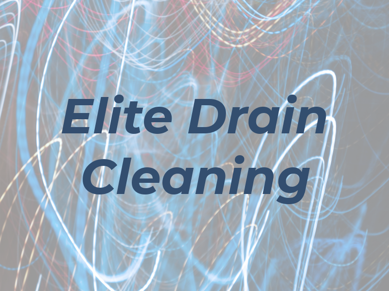 Elite Drain Cleaning