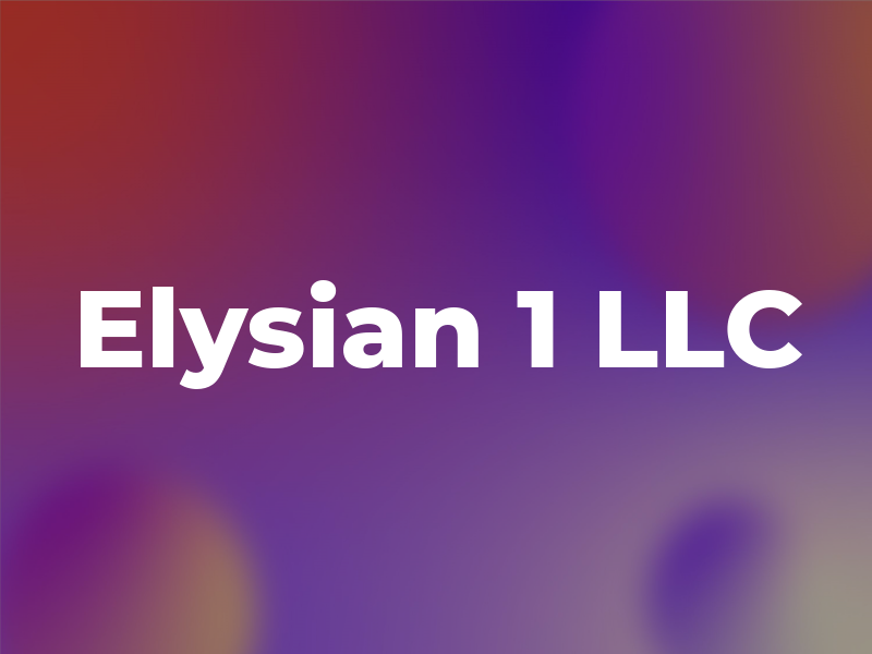 Elysian 1 LLC