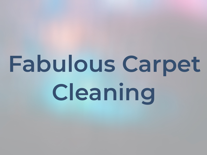 Fabulous Carpet Cleaning