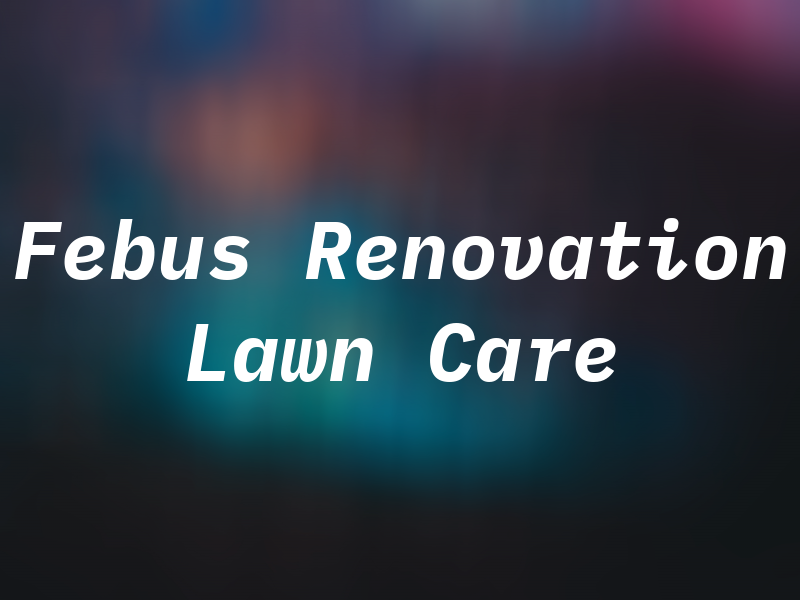 Febus Renovation and Lawn Care