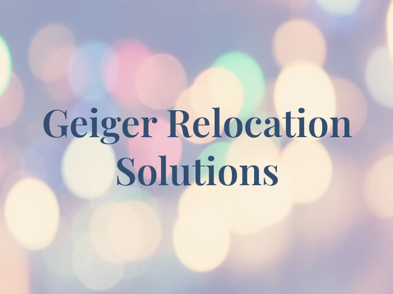 Geiger Relocation Solutions