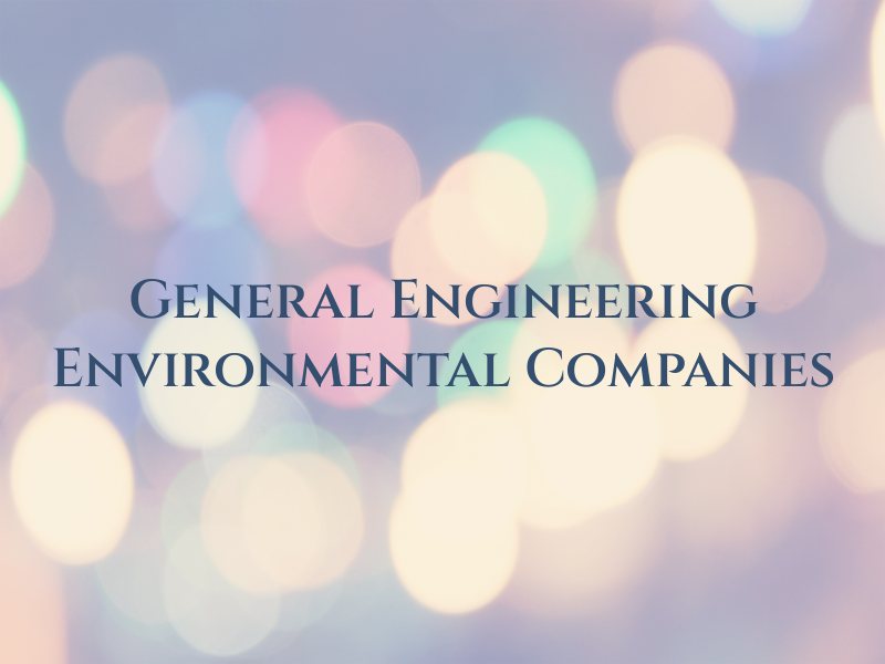 General Engineering & Environmental Companies