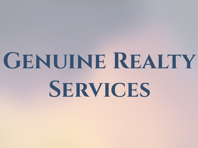 Genuine Realty Services