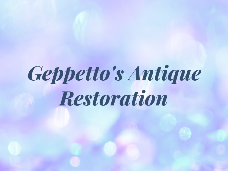 Geppetto's Antique Restoration