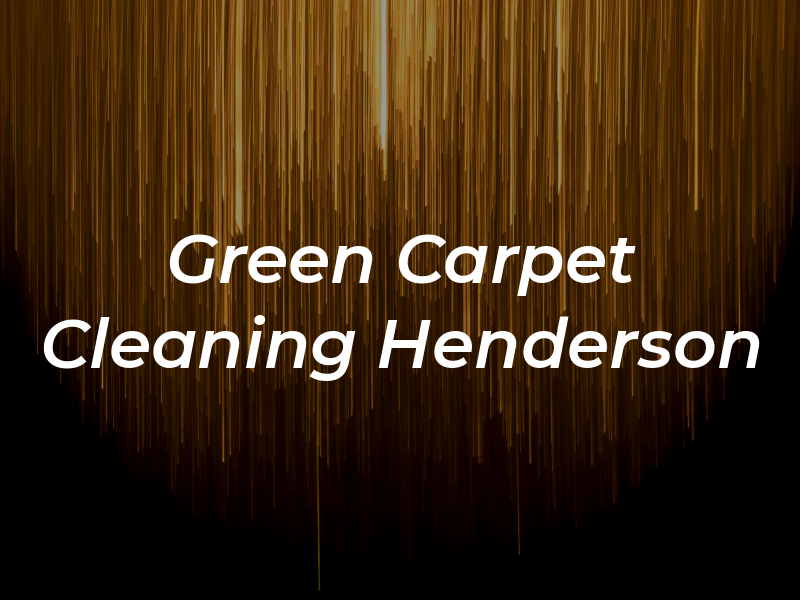 Go Green Carpet Cleaning Henderson