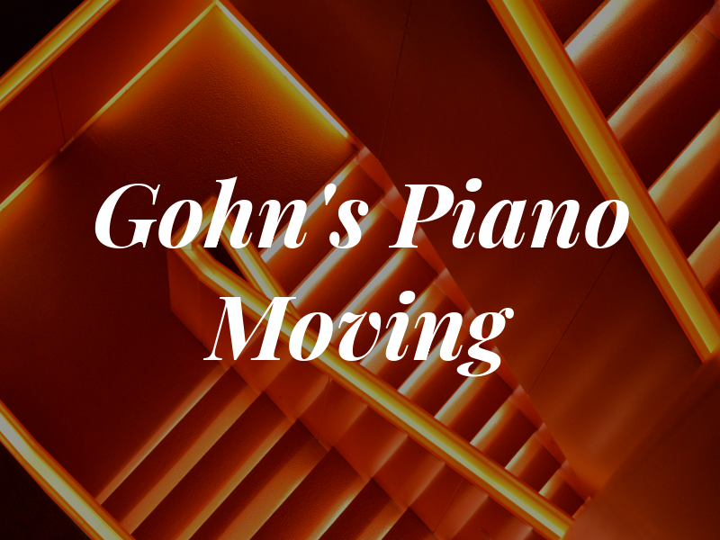 Gohn's Piano Moving