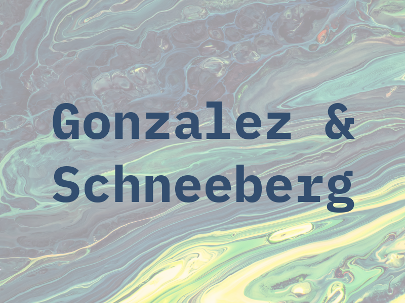 Gonzalez & Schneeberg
