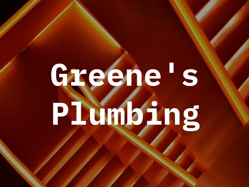 Greene's Plumbing