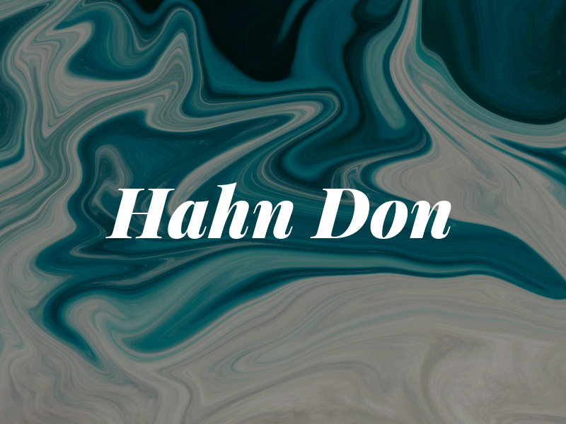 Hahn Don