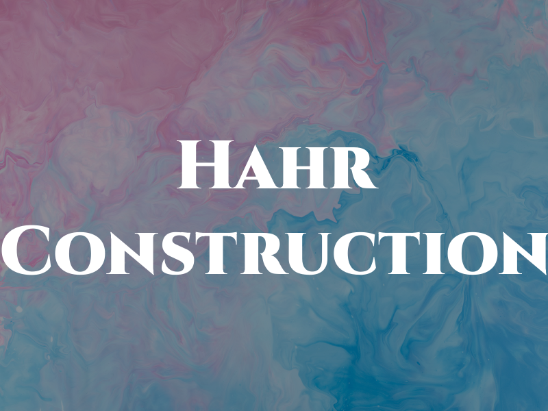 Hahr Construction