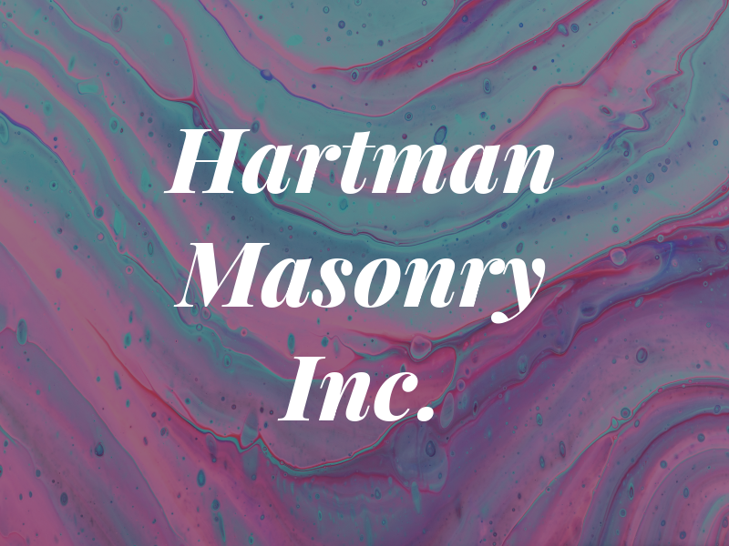 Hartman Masonry Inc.