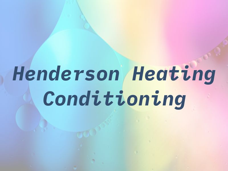 Henderson Heating and Air Conditioning