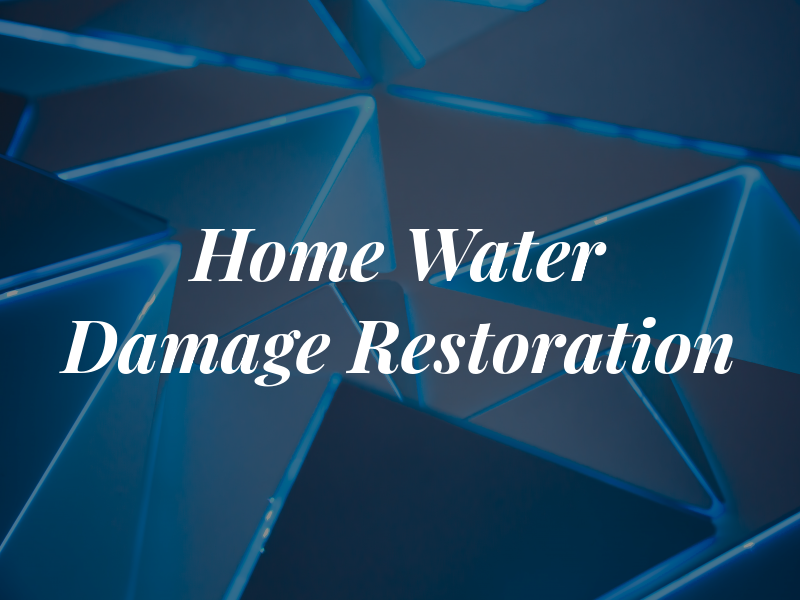 Home Water Damage Restoration