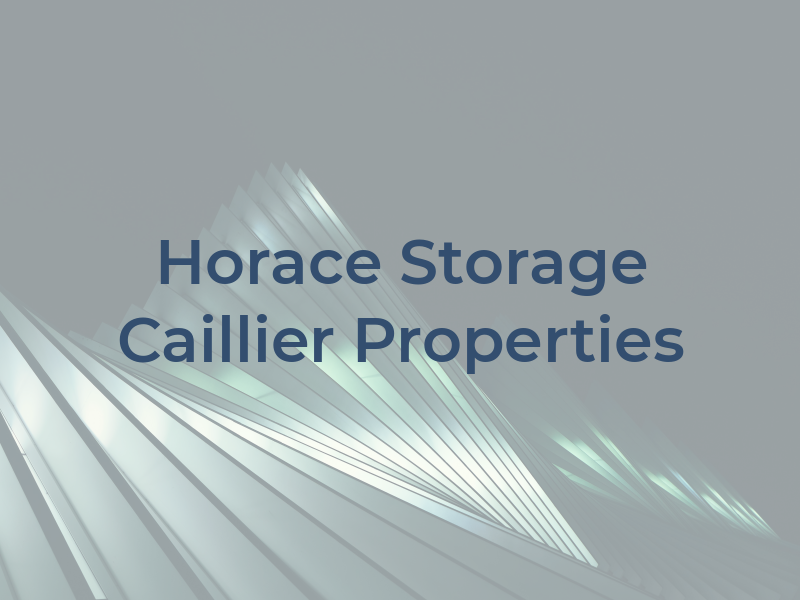 Horace Storage Caillier Properties