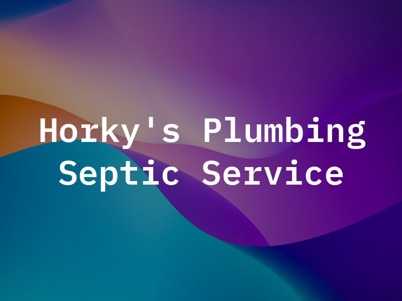 Horky's Plumbing and Septic Service