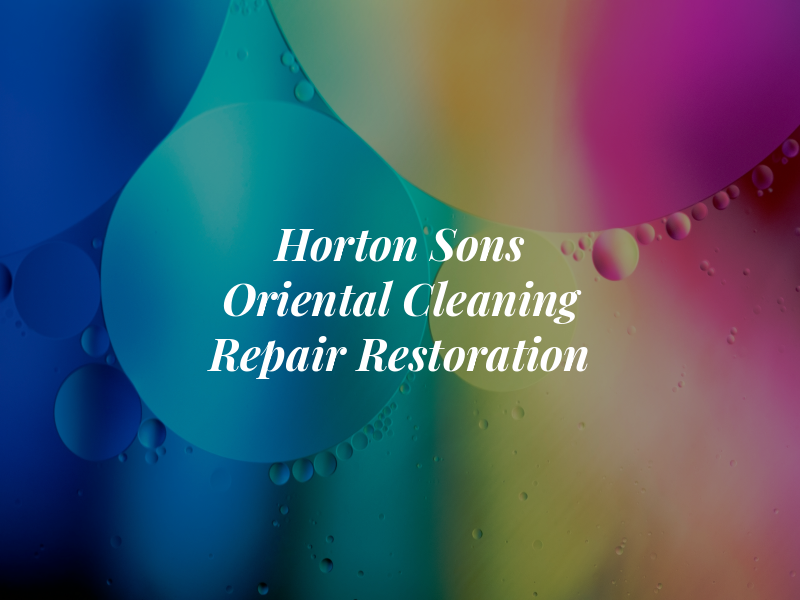 Horton & Sons Oriental Rug Cleaning Repair & Restoration