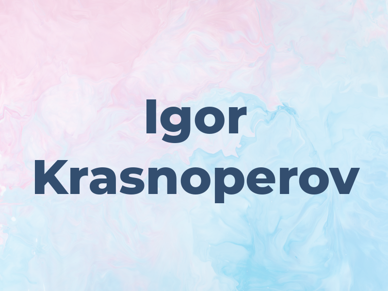 Igor Krasnoperov