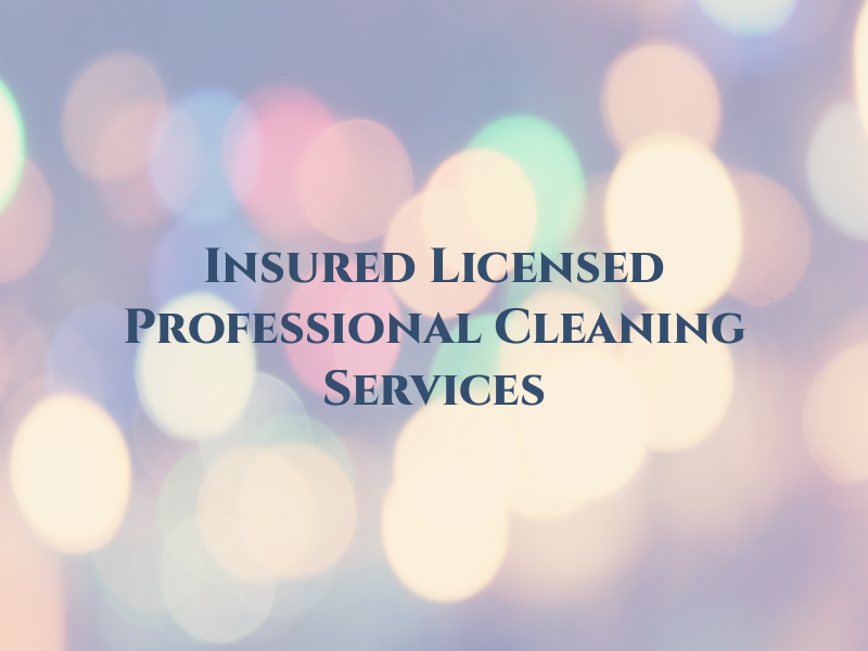 Insured and Licensed Professional Cleaning Services