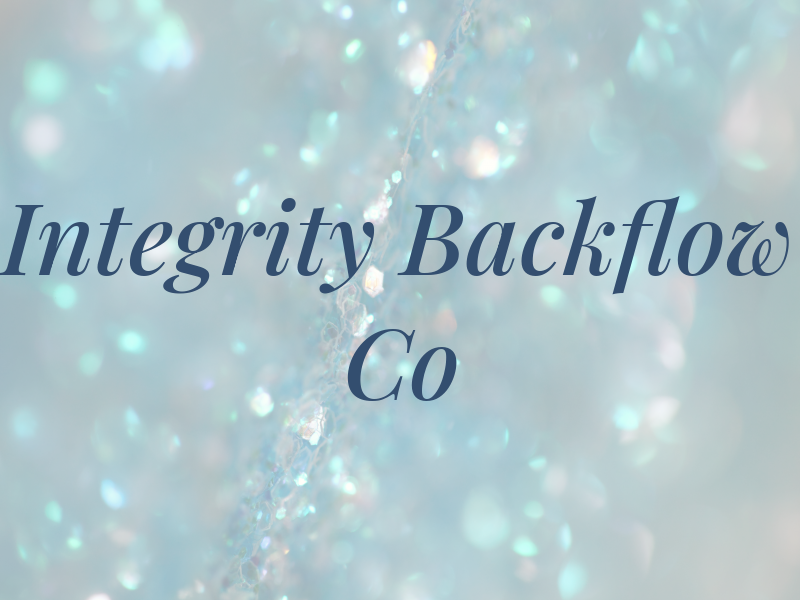 Integrity Backflow Co